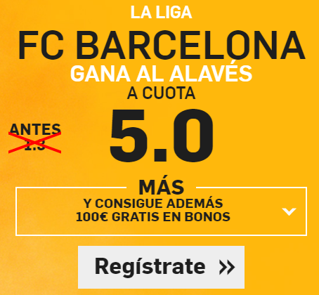 Supercuota Betfair Barcelona gana Alavés