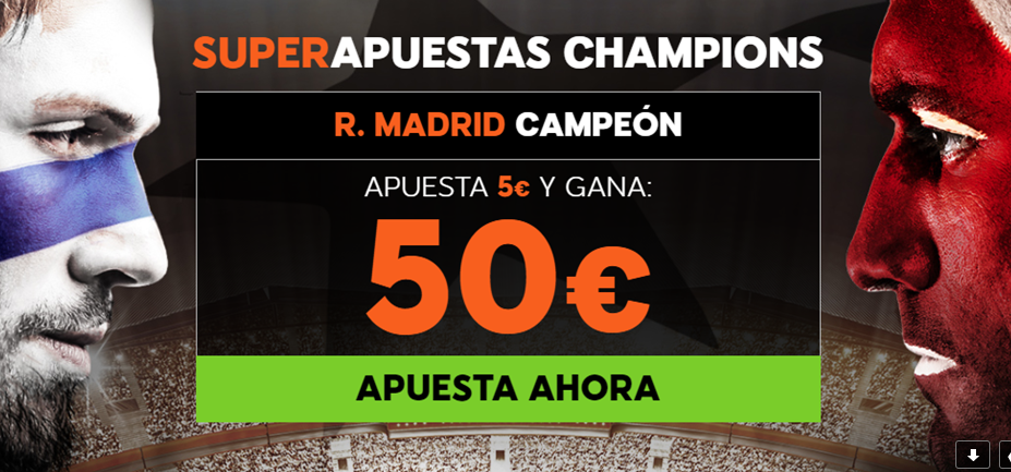 bonos de apuestas 888sport Supercuota Champions R. Madrid Campeón