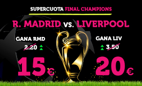bonos de apuestas Supercuota Wanabet Final Champions R. Madrid vs Liverpool