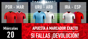 bonos de apuestas Sportium Mundial Miercoles 20 Apuesta y si fallas devolución
